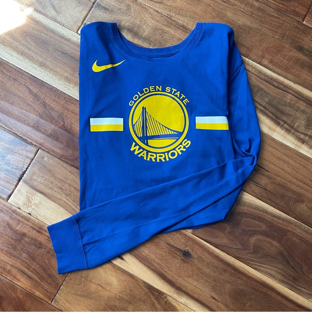 Nike Men's Dri-FIT Golden State Warriors Long Sleeve Tee Shirt
